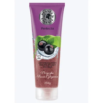 Perfecta Planet Essence, Antycellulitowy peeling myjący do ciała `Porzeczka i trawa cytrynowa`