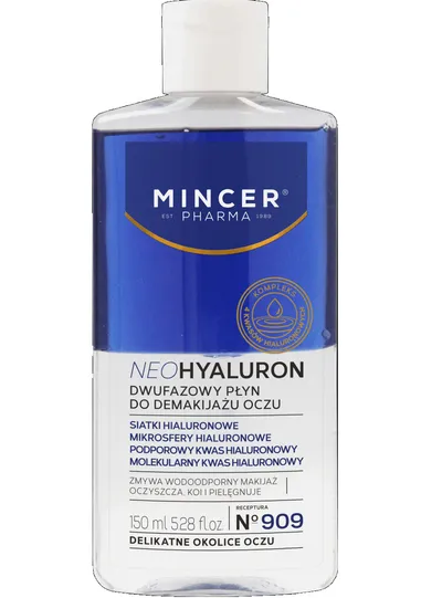 Mincer Pharma NeoHyaluron, Dwufazowy płyn do demakijażu oczu No. 909