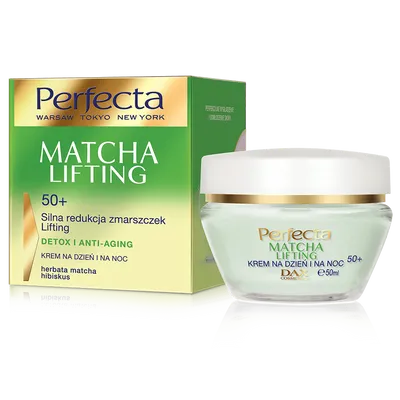 Perfecta Matcha Lifting, Krem na dzień i na noc 50+