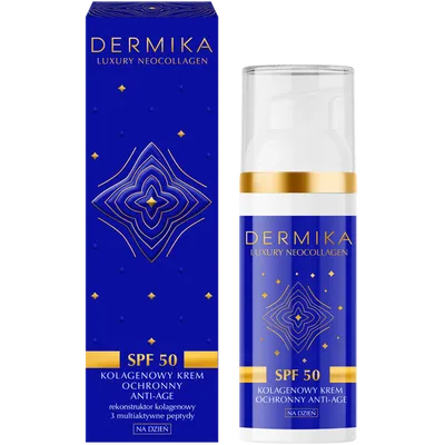 Dermika Luxury Neocollagen, Kolagenowy krem ochronny anti-age na dzień SPF 50