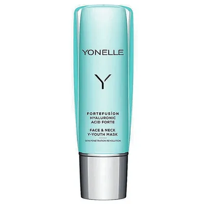 Yonelle Fortefusion, Hyaluronic Acid Forte Face & Neck Y-Youth Mask (Maska młodości z kwasem hialuronowym na twarz i szyję)