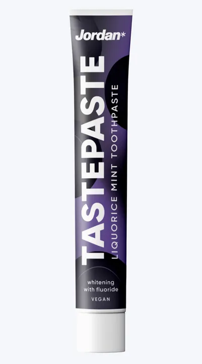 Jordan TastePaste, Liquorice Mint Tothpaste (Pasta do zębów `Lukrecja, mięta`)