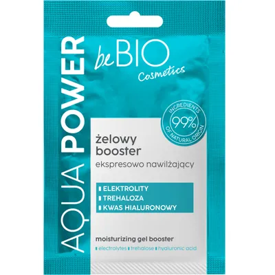 beBIO Aqua Power, Żelowy booster ekspresowo nawilżający