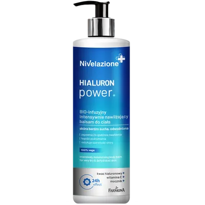Nivelazione Hialuron Power, Bio-infuzyjny intensywnie nawilżający balsam do ciała