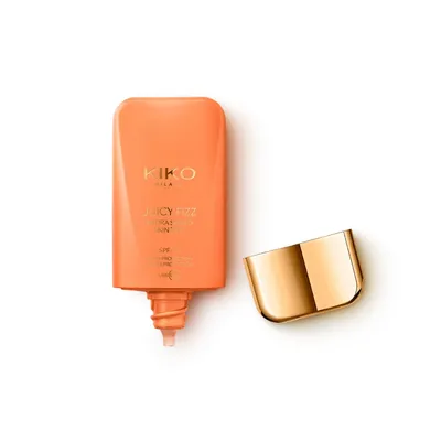 Kiko Milano Juicy Fizz, Hydra Shield Skin Tint SPF50 (Nawilżający fluid do twarzy z SPF50)