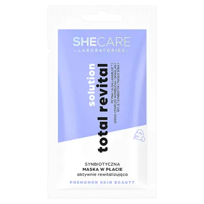 SheCare Total Revital Solution (Synbiotyczna maska w płacie aktywnie rewitalizująca)