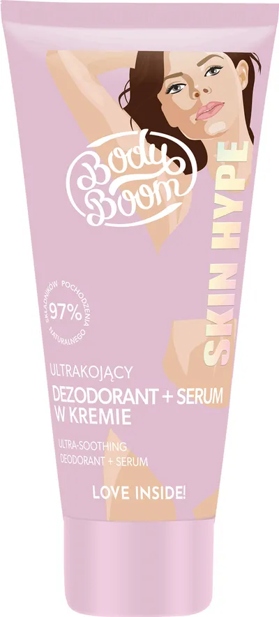 BodyBoom Skin Hype, Ultrakojący dezodorant + serum w kremie