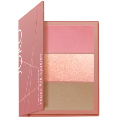 Joko Touch the Illusion, 3 in 1 Pink Contouring Palette (Paleta do konturowania twarzy)