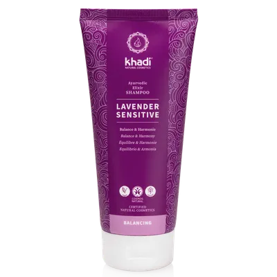Khadi Ayurvedisches Elixier, Shampoo Lavender Sensitive (Delikatny szampon do wrażliwej skóry głowy `Lawenda`)