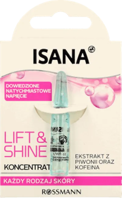 Isana Lift & Shine Konzentrat (Koncentrat `Ekstrakt z piwonii oraz kofeina`)