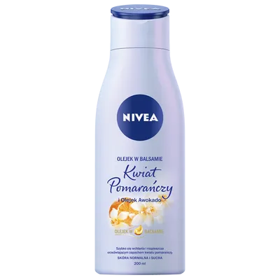 Nivea Olejek w balsamie `Kwiat pomarańczy i olejek awokado`