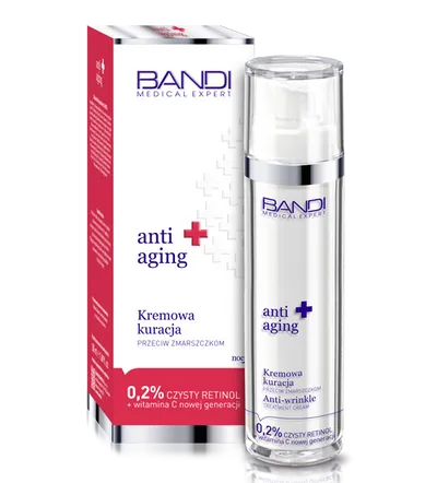 Bandi Medical Expert Anti aging, Kremowa kuracja przeciw zmarszczkom z retinolem