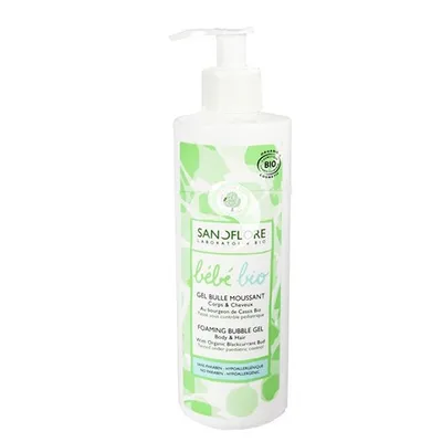Sanoflore Bebe Bio, Gel Bulle Moussant Corps & Cheveux (Bąbelkowy żel do mycia ciała i włosów)
