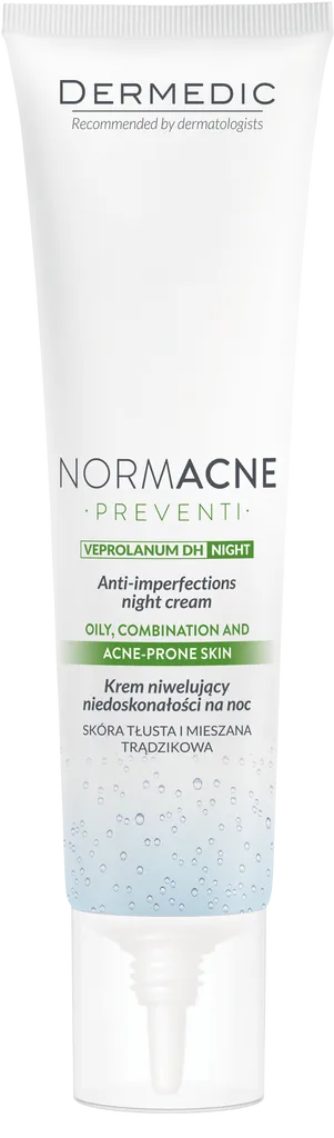 Dermedic Normacne Preventi, Anti-imperfections night cream (Krem niwelujący niedoskonałości na noc)