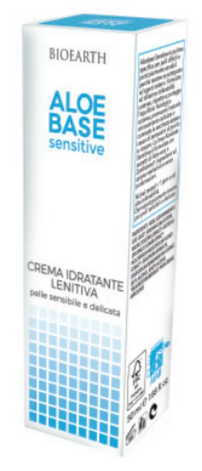 Bioearth Aloe base Sensitive Crema (Krem nawilżający do twarzy z aloesem)
