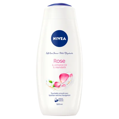 Nivea Soft Care Shower Rose & Almond Oil (Pielęgnujący żel pod prysznic `Róża i olejek migdałowy`)