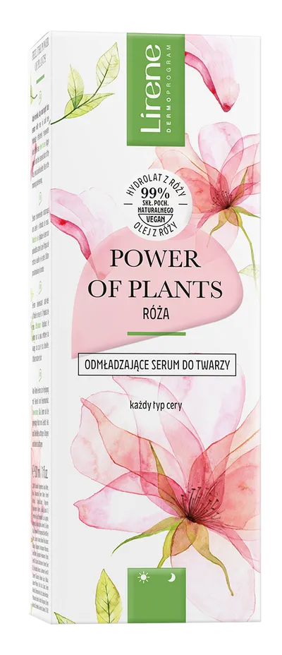 Lirene Dermoprogram Power of Plants, Odmładzające serum do twarzy `Rose`