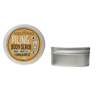 Sapunoteka Lemon & Apricort, Body Scrub (Cytyna i Morela, Peeling do ciała)