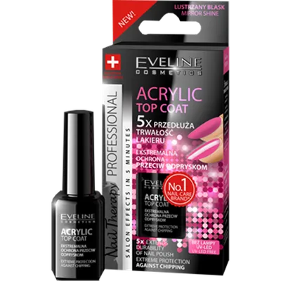 Eveline Cosmetics Acrylic Gel, Top Coat (Lakier nawierzchniowy z efektem akrylu)