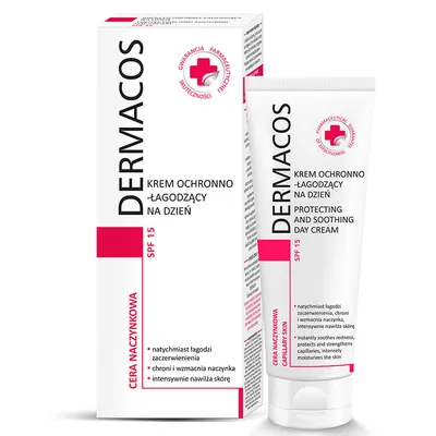 Dermacos Anti Redness, Krem ochronno - łagodzący SPF15