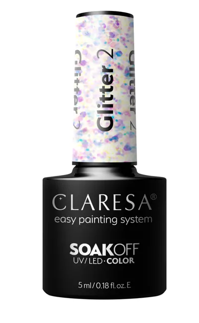Claresa Glitter Soak-off UV/LED Color (Lakier hybrydowy)