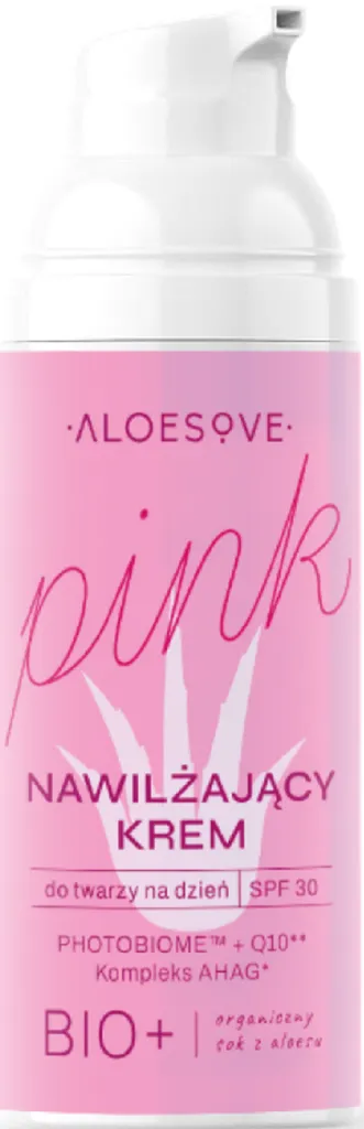 Aloesove Pink, Nawilżający krem do twarzy na dzień SPF 30