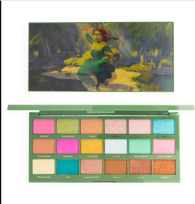 I Heart Revolution Shrek x I Heart Revolution, By Night One Way By Day Another Shadow Palette (Paletka cieni do powiek)