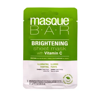 Masque Bar Brightening Sheet Mask With Vitamin C (Rozjaśniająca maska w płachcie z witaminą C)