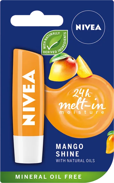 Nivea Mango Shine 24h Melt-in Moisture, Pielęgnująca pomadka do ust