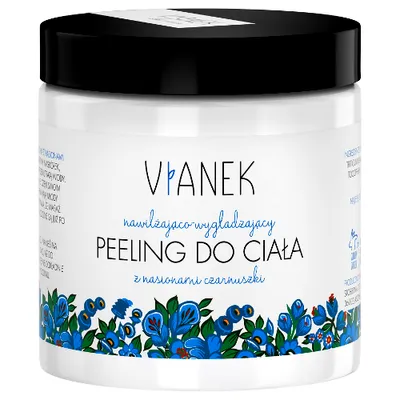 Vianek Seria Niebieska, Nawilżająco-wygładzający peeling do ciała