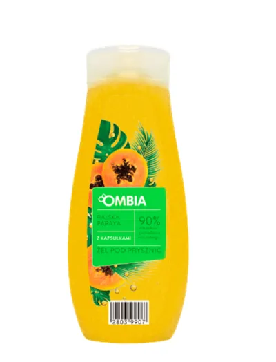 Ombia Żel pod prysznic z kapsułkami `Rajska papaya`