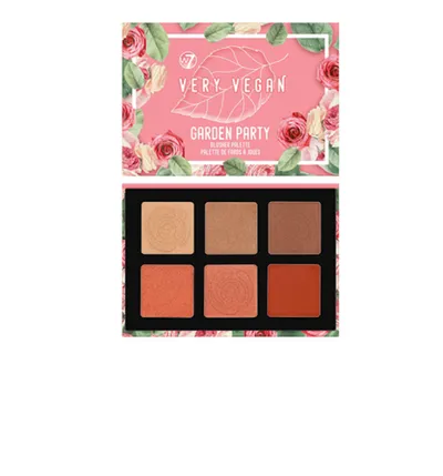 W7 Very Vegan, Garden Party Blusher Palette (Paleta róży)