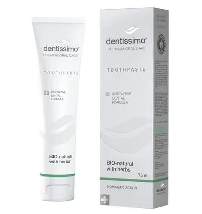 Dentissimo Premium Oral Care, Bio-Natural with Herbs Toothpaste (Pasta do zębów z ziołami)