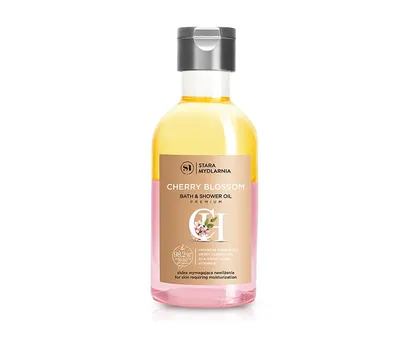 Stara Mydlarnia Eco Receptura, Cherry Blossom, Bath & Shower Oil (Dwufazowy olejek do kąpieli i pod prysznic)