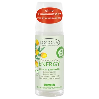 Logona Energy, Deo Roll-on Lemon & Ingwer (Dezodoran w kulce `Cytryna i imbir`)