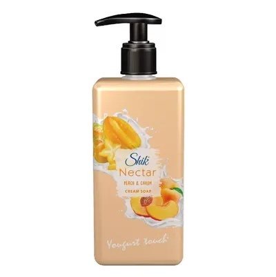 Shik Nectar, Peach & Carom, Cream Soap (Kremowe mydło w płynie Brzoskiwnia & Karambola)
