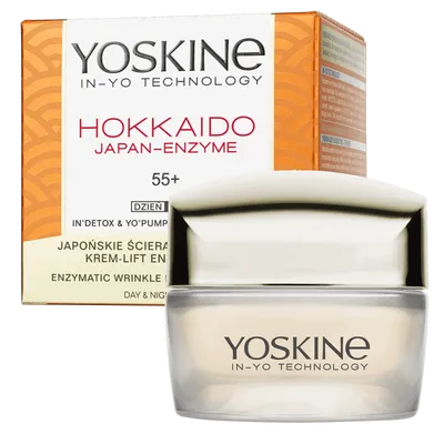 Yoskine Hokkaido Japan - Enzyme,  Enzymatyczny krem-lift do twarzy na dzień i na noc 55+