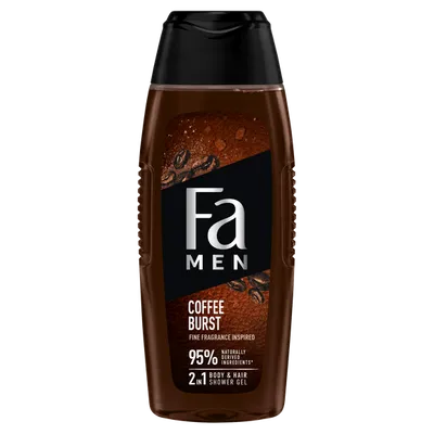Fa Men Coffee Burst, 2 in 1 Body & Hair Shower Gel (Żel pod prysznic 2 w 1 dla mężczyzn)
