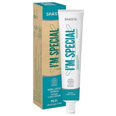 Spasta I'm Special' Coconut Toothpaste (Naturalna wybielająca pasta `Wybielanie i przywracanie szkliwa`)