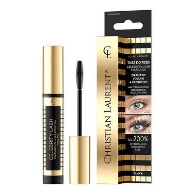 Christian Laurent Pour la Beaute Celebrity Lash Dramatic Volume & Definition Mascara (Pogrubiająco-rozdzielający tusz do rzęs)