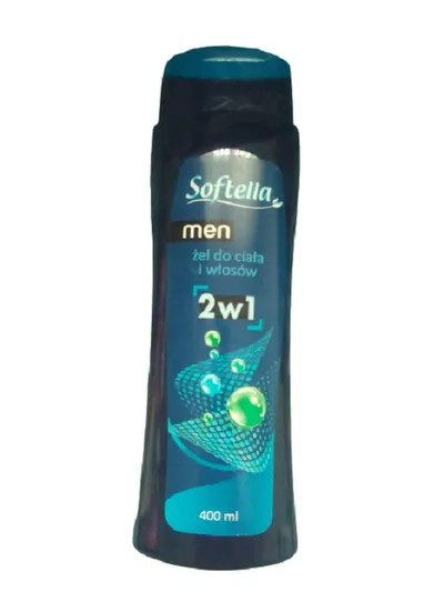 Softella Men, Żel do ciała i włosów 2 w 1