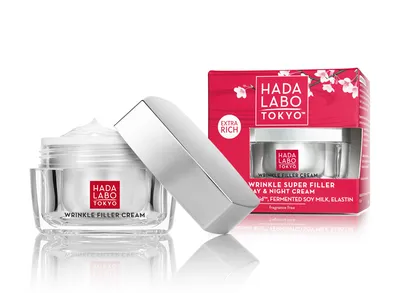 Hada Labo Tokyo Deep Wrinkle Super Filler Day & Night Cream Extra Rich (Krem na dzień i na noc wypełniający głębokie zmarszczki)
