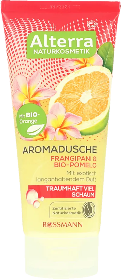 Alterra Frangipani & Bio-Pomelo Aromadusche (Żel pod prysznic `Plumeria & grejpfrut`)