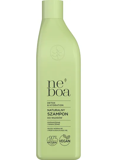 Neboa Detox & Hydration, Shampoo (Naturalny szampon do włosów `Odświeżenie i nawilżenie`)