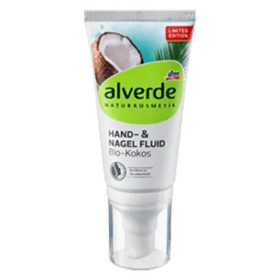 Alverde Hand- und Nagelfluid Bio Kokos (Balsam do pielęgnacji dłoni, paznokci i skórek `Kokos`)