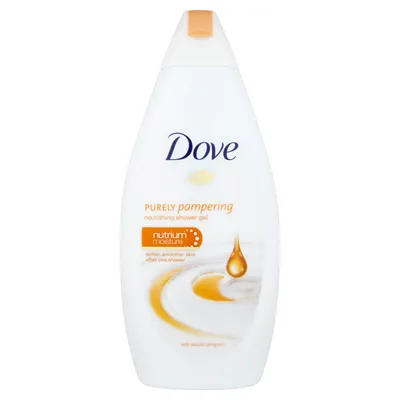 Dove Purely Pampering, Żel pod prysznic z pielęgnującym olejkiem makadamia (nowa wersja)