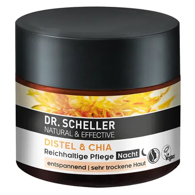 Dr. Scheller Distel & Chia, Reichhaltige Pflege Nacht (Krem na noc `Oset i chia`)