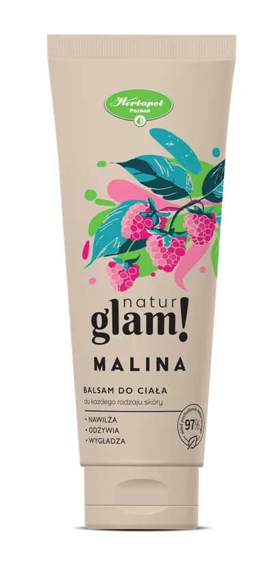 Herbapol Natur Glam!, Malina, Balsam do ciała