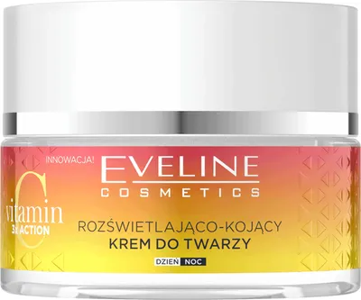 Eveline Cosmetics Vitamin C 3x Action, Rozświetlająco-kojący krem do twarzy na dzień i na noc