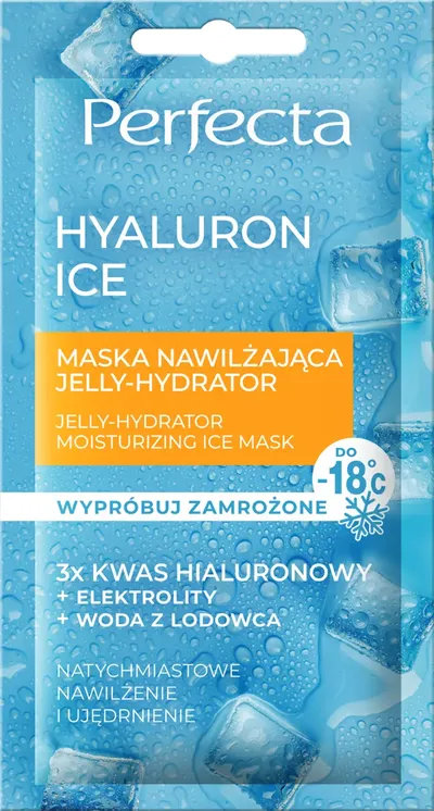 Perfecta Hyaluron Ice, Jelly-Hydrator, Maska nawilżająca
